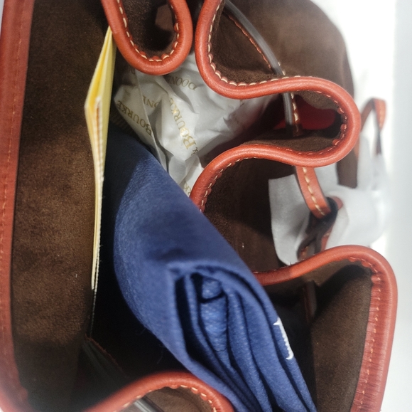 Dooney & Bourke Drawstring Brown Tmoro - Picture 4 of 5